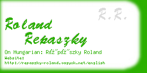 roland repaszky business card